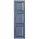 Custom Three Panel Cottage-Style Raised Panel Vinyl Shutters Pair