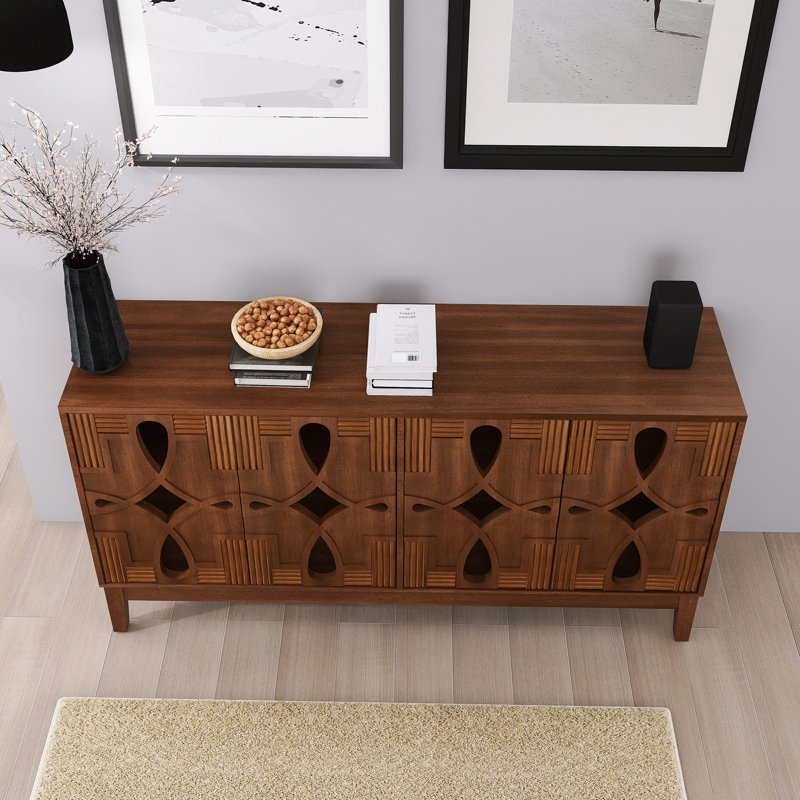 Buffet 60,5 "Mid Century, Noyer