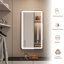 Armoire à pharmacie rectangulaire encastrée ou à surface avec rangement et miroir grossissant, miroir de meuble-lavabo à éclairage DEL, miroir de salle de bain avec tablette ajustable, armoire de toilette à miroir pour salle de bain