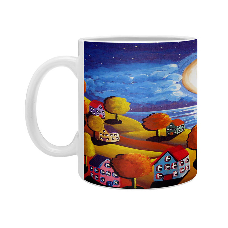 Grande tasse à café automne night Faustine