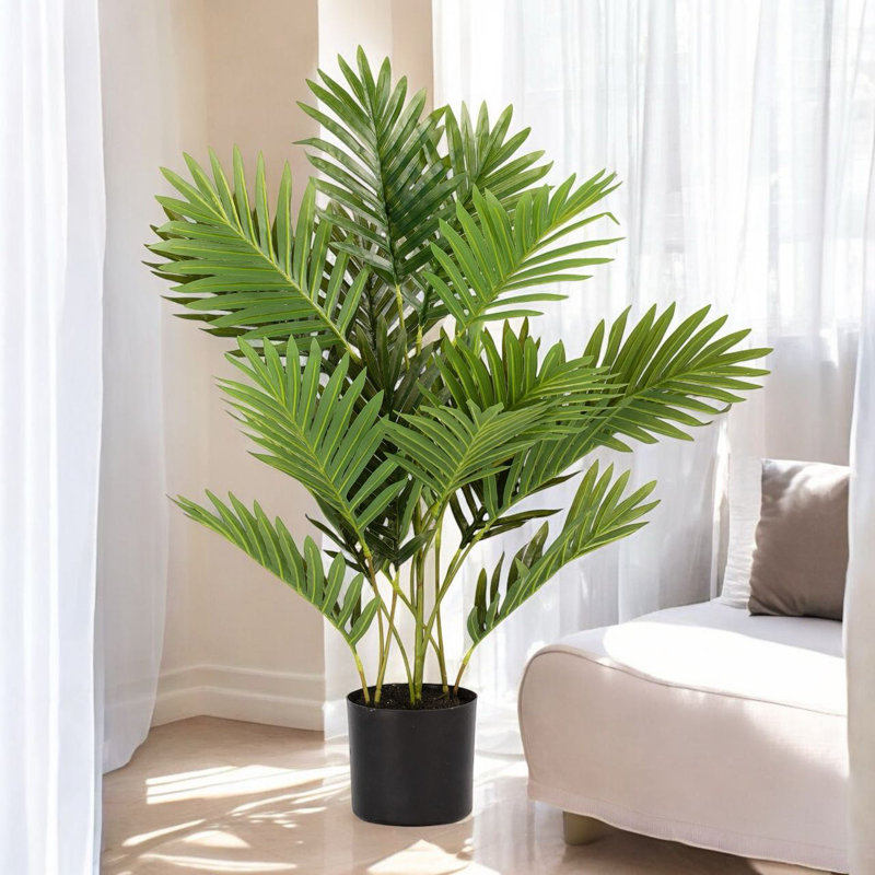 Palmier artificiel en pot, H 24 po x l 16 po x P 16 po