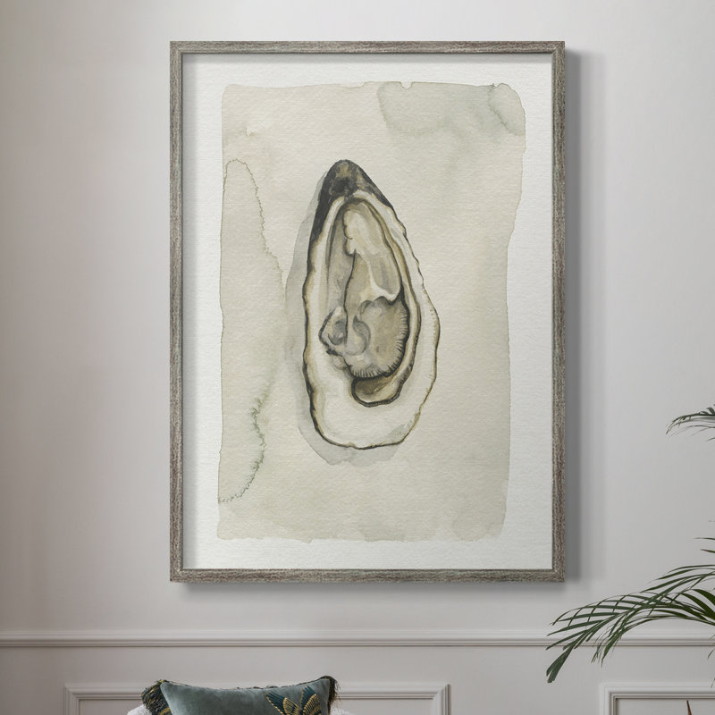 «Soft Half Shell I», reproduction encadrée - bois massif, H 15 po x l 12 po