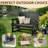Solid Wood Two-Person Patio Glider-508784236