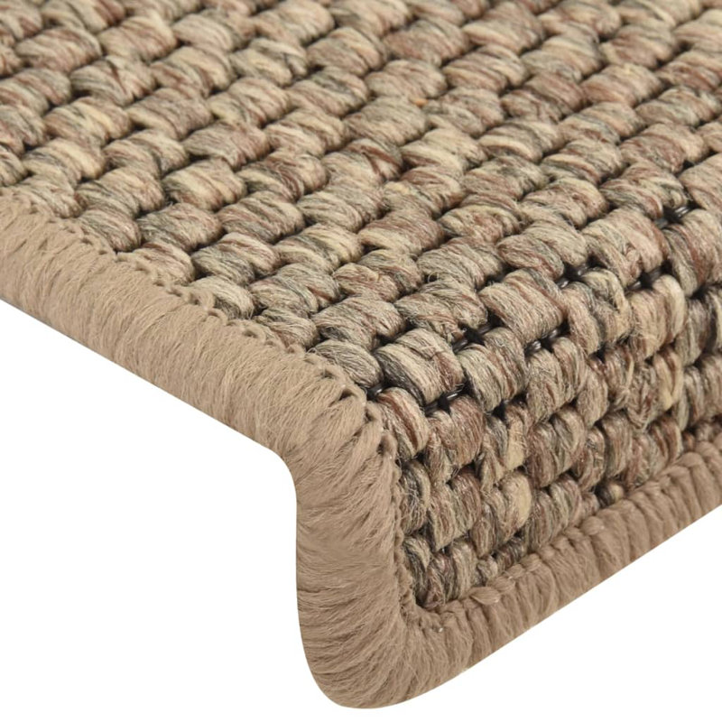 Shellson Non-Slip Stair Tread, 21cm x 65cm, Brown