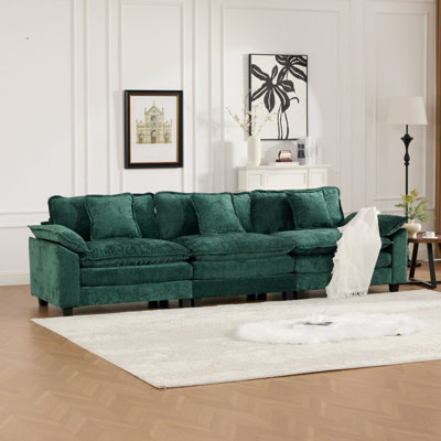 Canapé modulaire en chenille Comfy