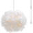 White Feather Pendant Light Chandelier with 14.8' Cord and In-Line On/Off Switch