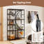 177cm H x 100cm W Metal Etagere Bookcase-407304933