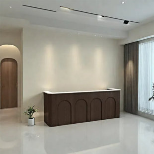 Vintage Style Front Desk, Checkout Counter & Computer Desk – Timeless Elegance and Practical Design for Offices, Retail Stores, and Commercial Spaces
