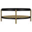 Table basse ronde avec étagère de rangement Benson-409051994