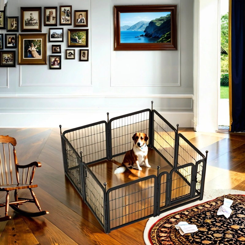 Iron Yard Kennel, 24.3" H x 63" W x 63" D