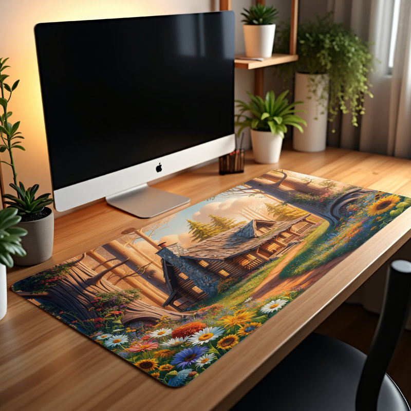 Polyester Desk Pad, 31.5x15.5