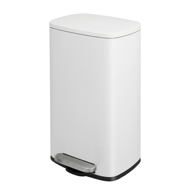 Poubelle à pédale 7,9 gallons Kitchen, Blanc
