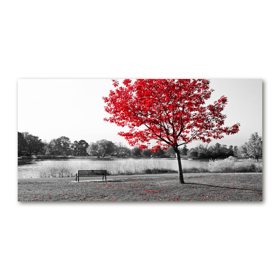 Roter Baum - Ungerahmte Kunstdrucke auf Leinwand