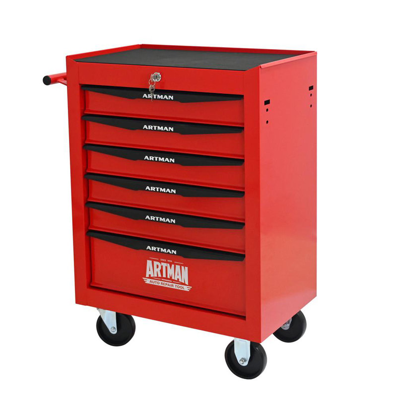 5 Drawers Multifunctional Tool Cart With Wheels