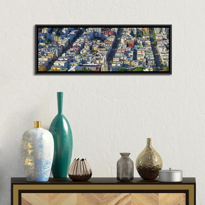 " Buildings In A City Viewed From The Coit Tower Of Russian Hill, San Francisco, California "