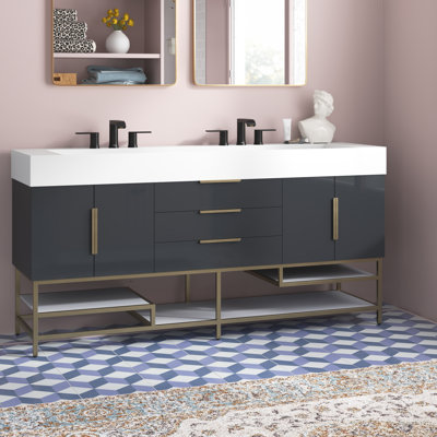 Ensemble de meuble-lavabo double 72 po Glasgow