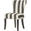 Chaise d'appoint rembourrée noire Waterford
