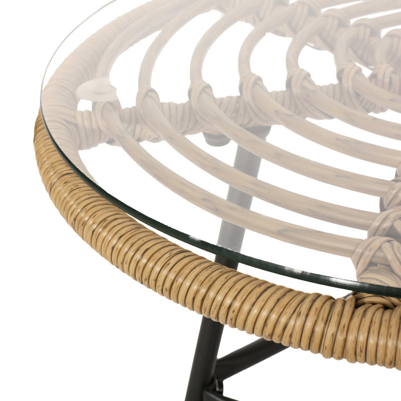 Table d'appoint avec tissage tendance