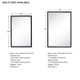 Haddison Recessed Framed Medicine Cabinet with Mirror and Adjustable Shelves