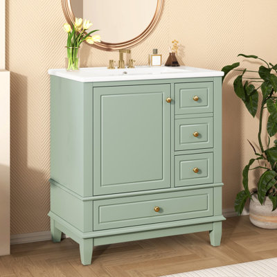 Meuble-lavabo simple 30 po avec comptoir