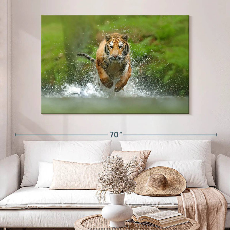 Running Tiger, 34" H x 51" W