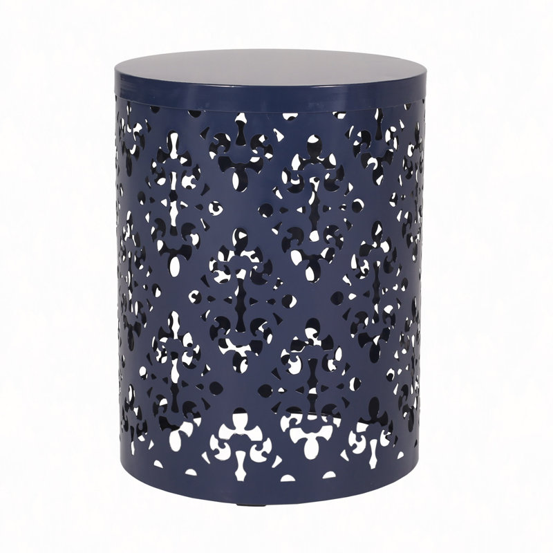 Outdoor Metal End Table Large