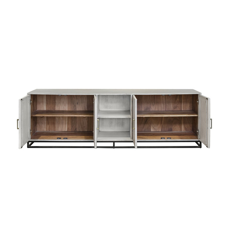 Console en bois - 18,5 po x 86,6 po x 27,6 po