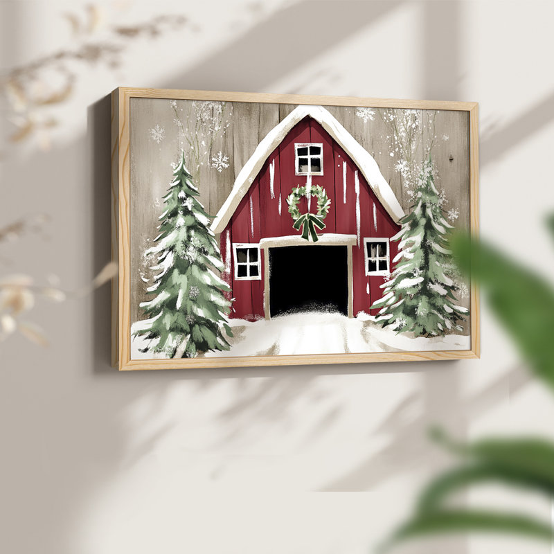 Art de Noël - DCC III - Reproduction encadrée - Restickable, Naturel, H 16 po x l 20 po