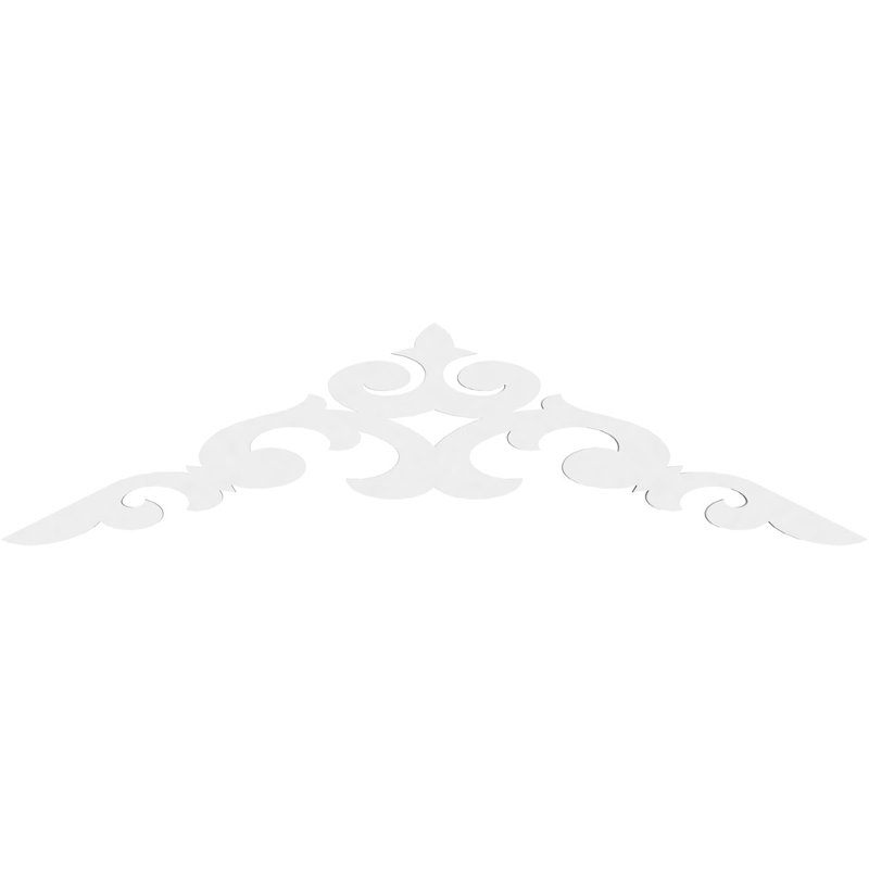 Pignon en PVC de qualité architecturale Kendall, H 17,5 po x l 60 po x P 1 po, 6 / 12