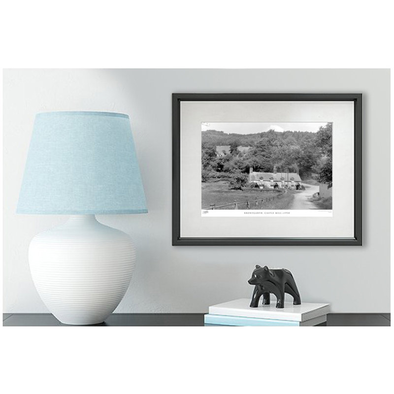 Bronygarth, Castle Mill C1950 by Francis Frith - Single Picture Frame Print, 28cm H x 36cm W x 2.3cm D