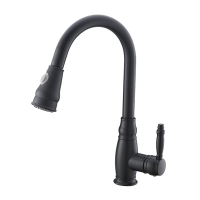 Commercial Kitchen Faucet With Pull Out Sprayer, Single Handle Single Lever Kitchen Sink Faucet
