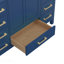 Meuble-lavabo autoportant 48 po avec comptoir 48 po, armoire de rangement en bois massif bleu-1330604247