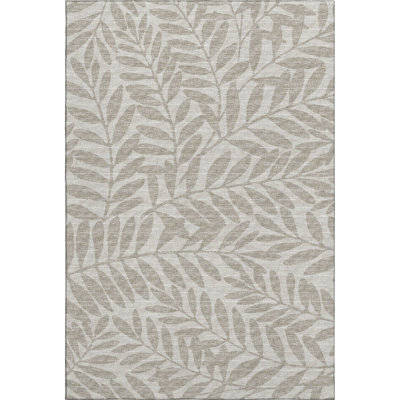 Premium Machine Washable Harsukhman AMF111 Taupe Rug