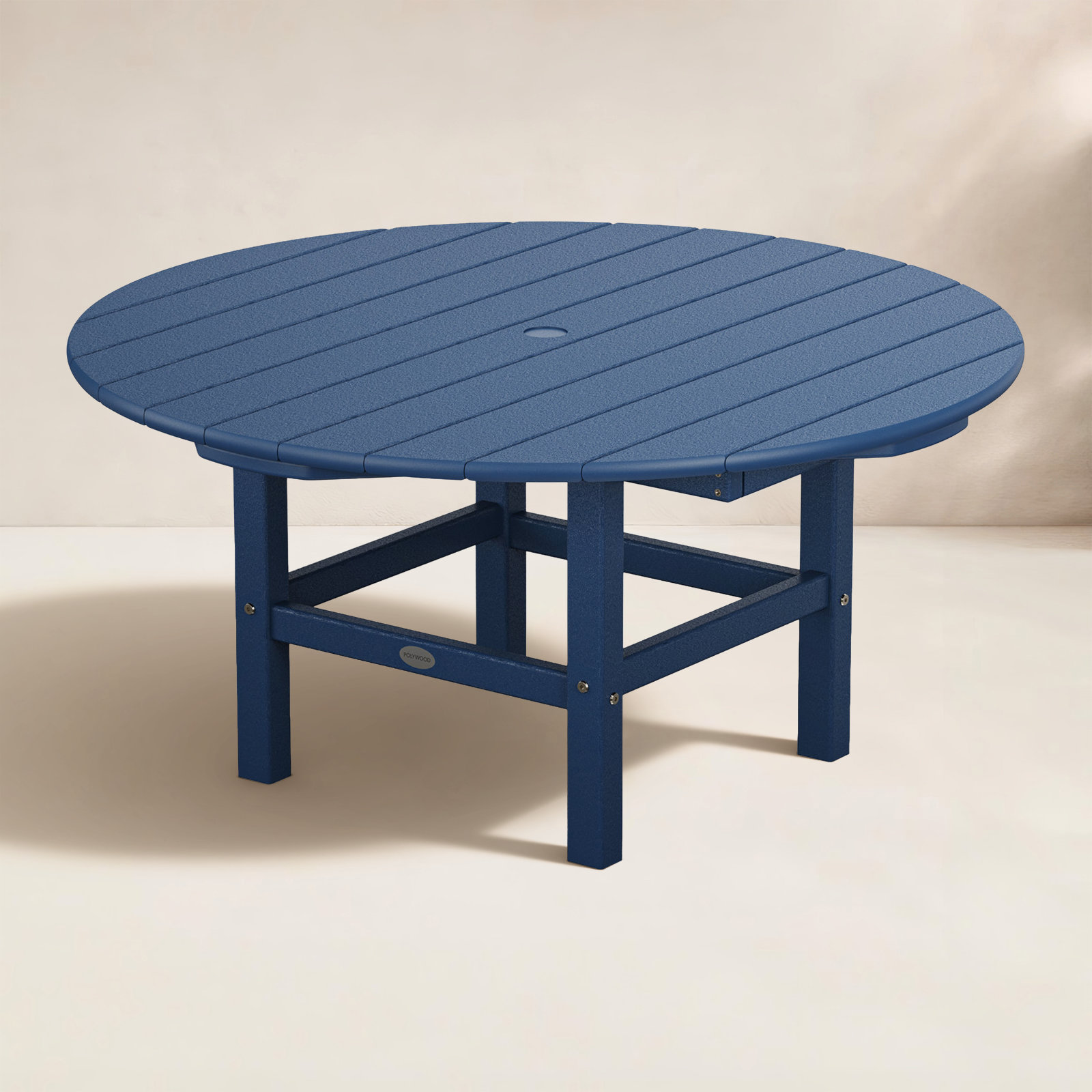 POLYWOOD Round 37" Conversation Table, Navy