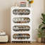 Metal Shoe Cabinet With Flip Drawers