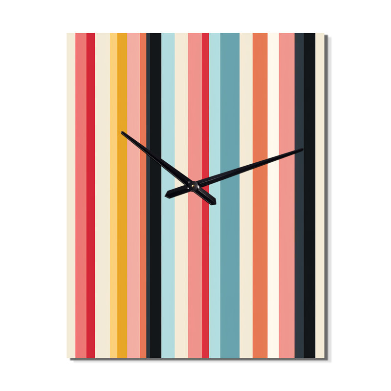 Jaskarn - Horloge murale abstraite Mid-Century, Petit