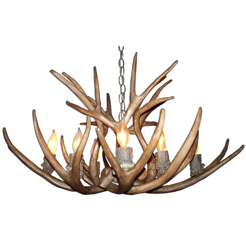 Lustre géométrique 8 lumières unique/à l’état Murguia, Non, Pas d'abat-jour