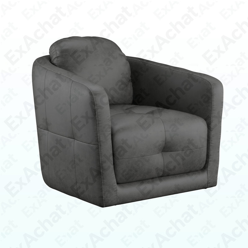 Gray Swivel Accent Chair