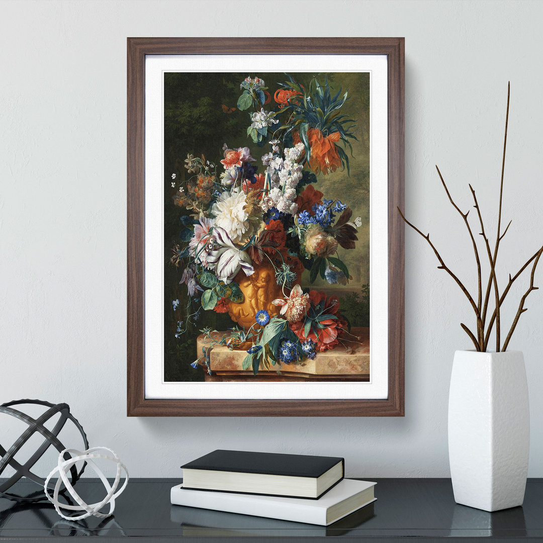 Still Life with Flowers Vol.4 by Willem Van Aelst - Picture Frame Painting