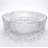 Stadium 16" Clear Round Glass Vessel Bathroom Sink with Crystal Pattern - Timeless Collection-100634370
