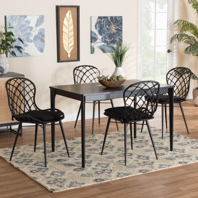 Kinnard 4 - Person Rattan Dining Set