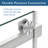 Ambrose 56-in to 60-in W x 76-in H Sliding Shower Door with Clear Tempered Glass and Brushed Nickel Hardware-130431780