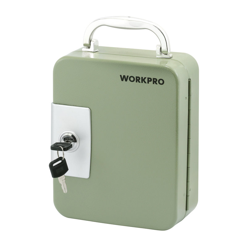 WORKPRO W082082 20 Key Steel Cabinet 8 in. x 6.3 in. x 3 in. (Single Pack), Key