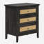 Table de chevet basse avec 3 tiroirs