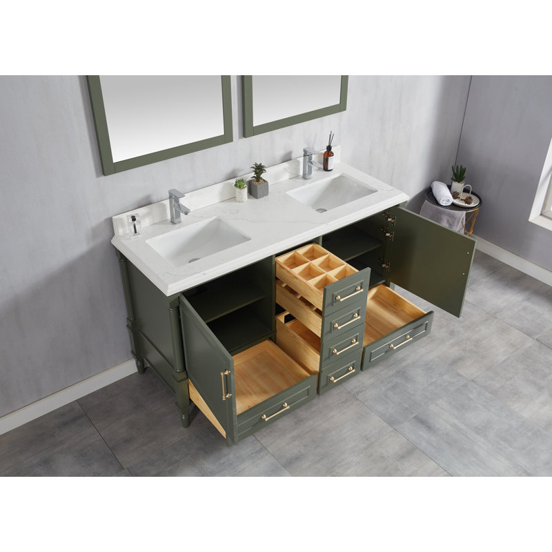 Ensemble de meuble-lavabo double 60 po Flavell, Empira