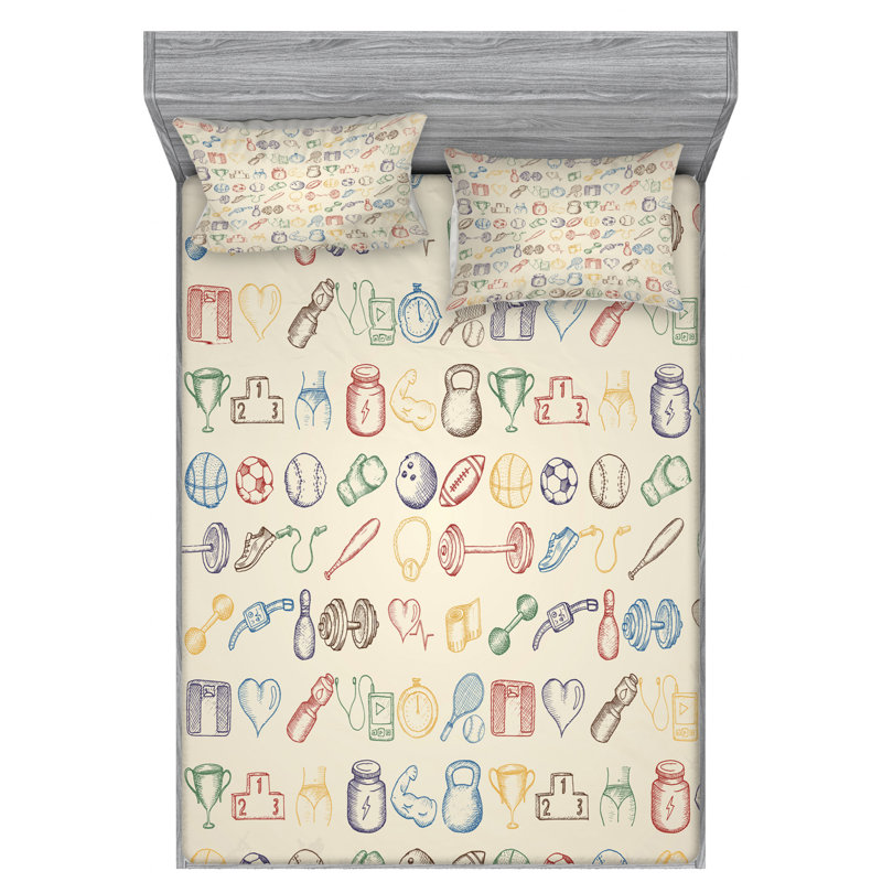 Microfiber Sheet Set, Full Sheet Set with Fitted Sheet