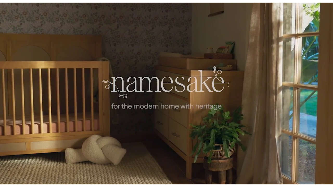 Namesake Darlington 4-in-1 Convertible Upholstered Crib Reviews