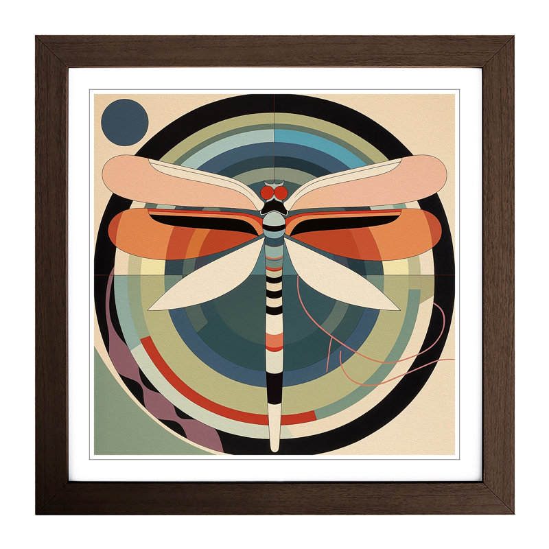 Single Picture Frame Print on Wood, Walnut