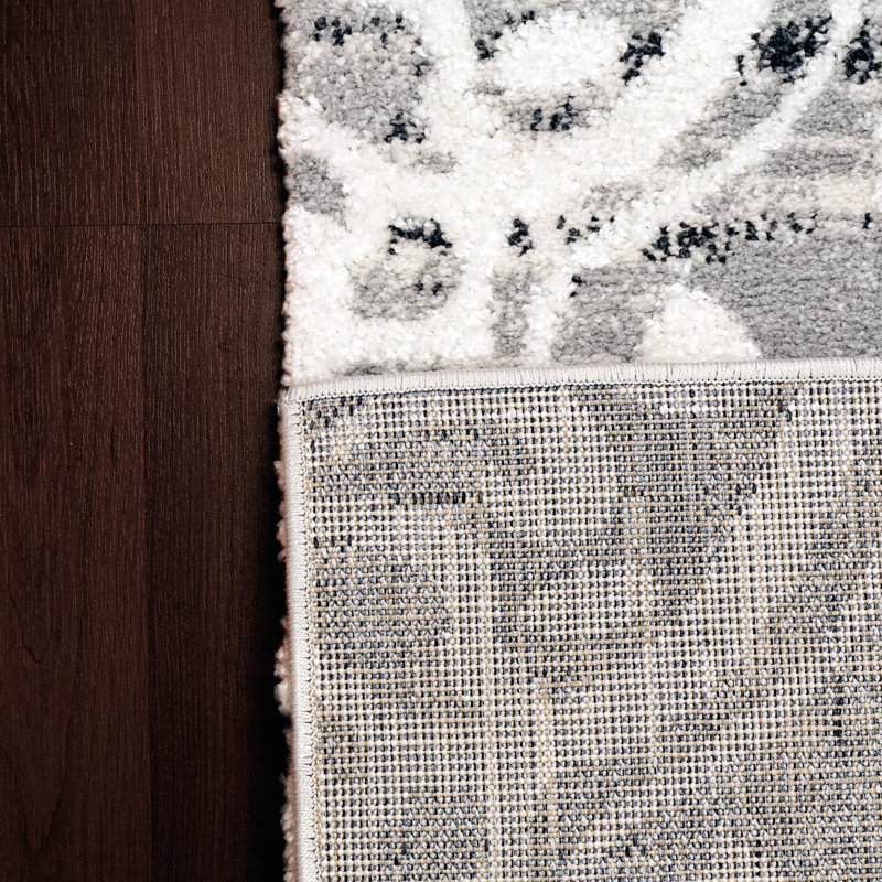 Tapis ivoire/gris Parisi, Rectangle 7 pi 10 po x 10 pi 10 po