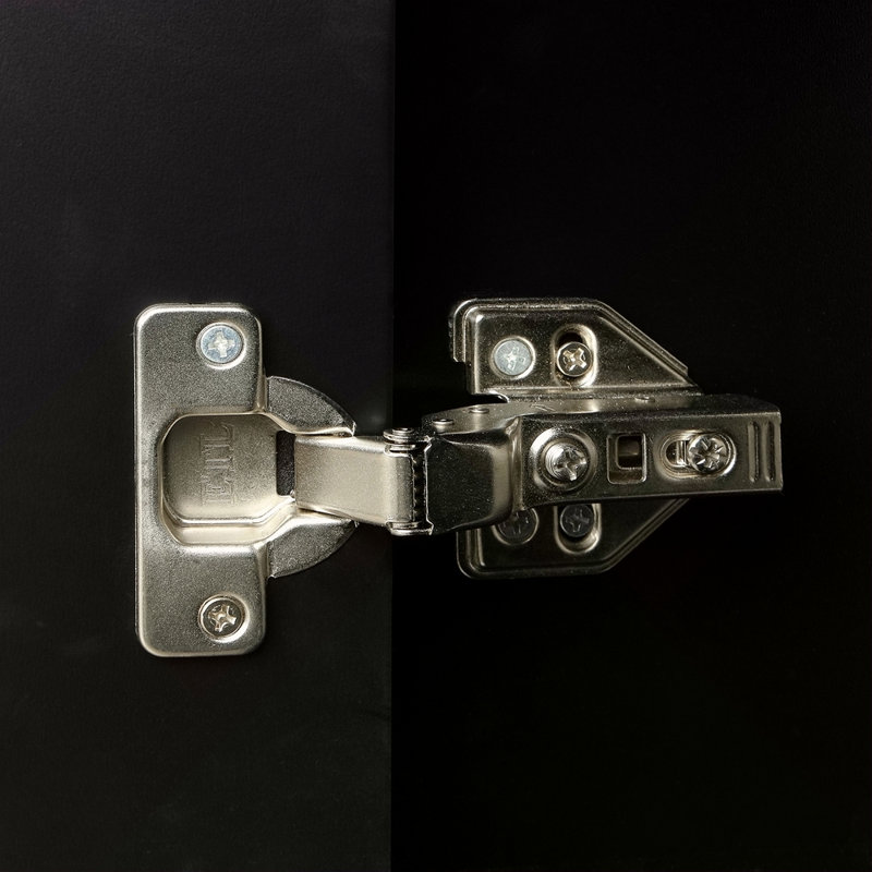 Meuble-lavabo 36 po avec comptoir d'évier, meuble-lavabo avec deux portes et deux tiroirs, bois massif, tablette ouverte, panneaux de fibres à densité moyenne, un paquet